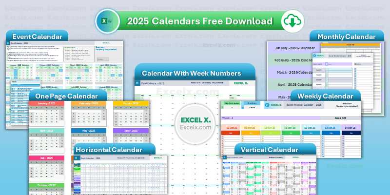 calendar for 2025 template