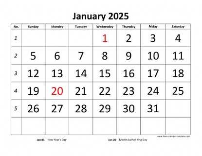 calendar for 2026 template