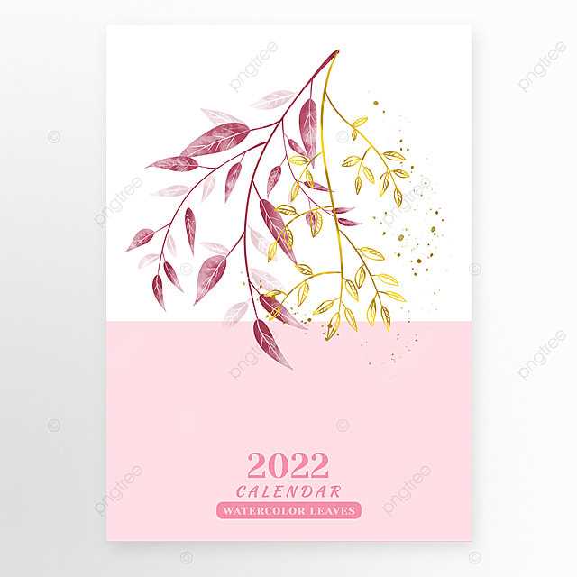 calendar front cover template