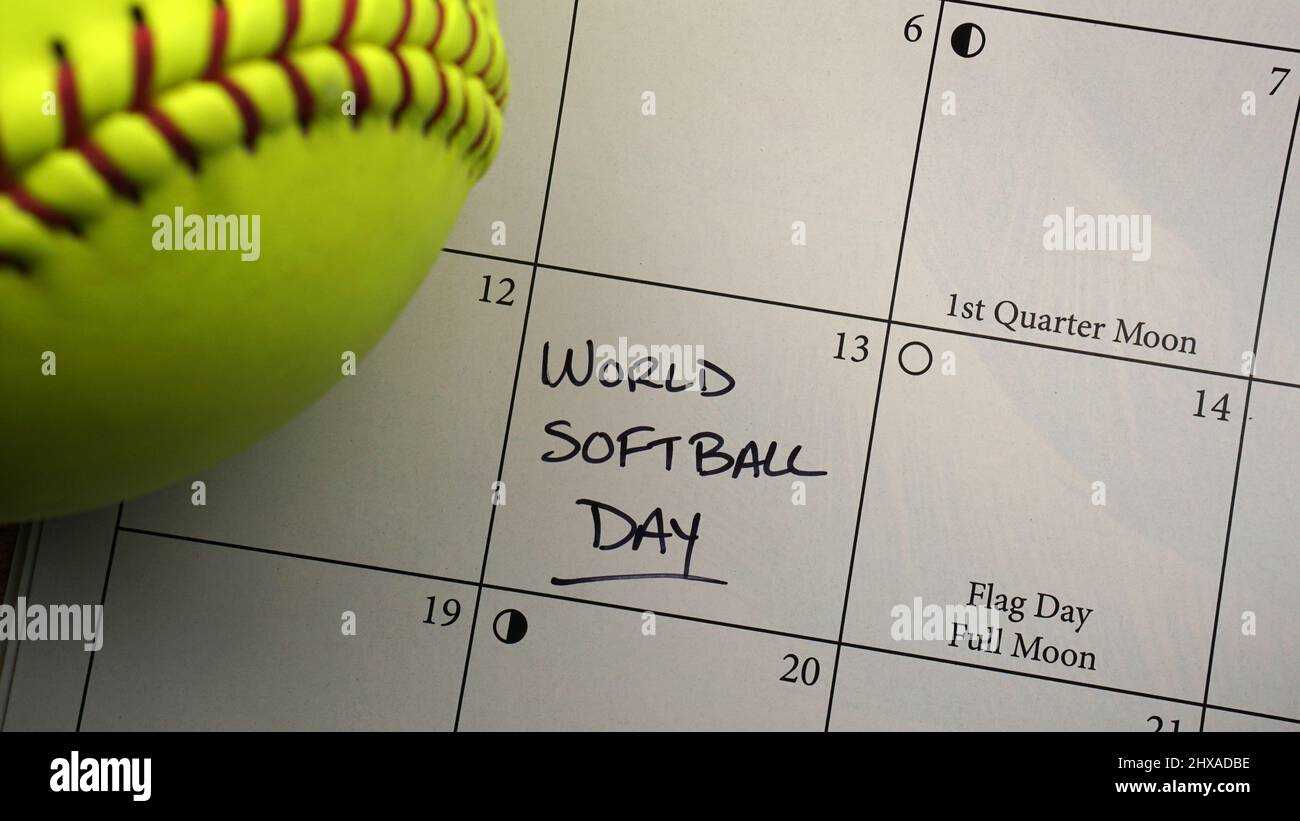 calendar fundraiser template softball