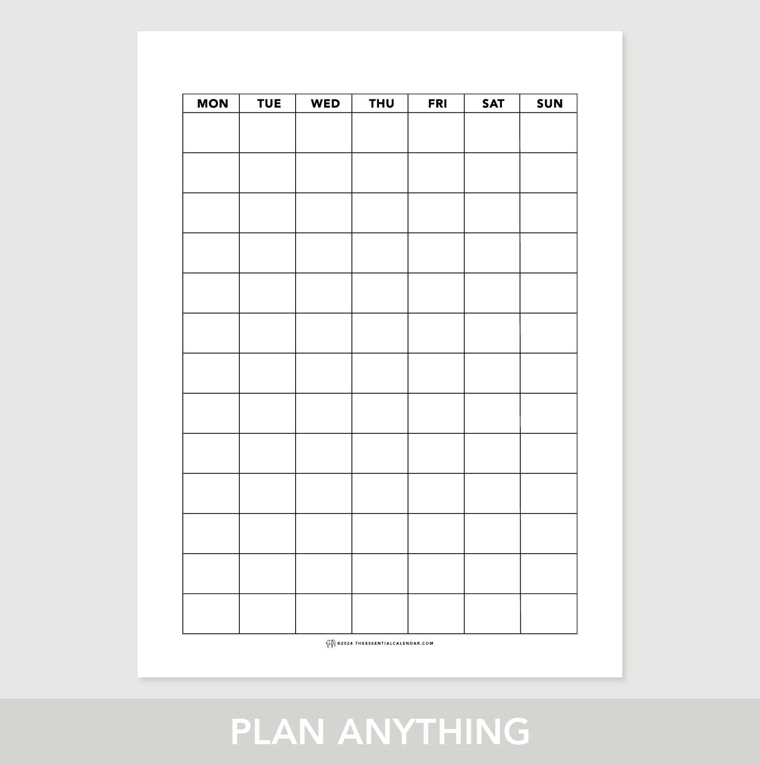 calendar graph template