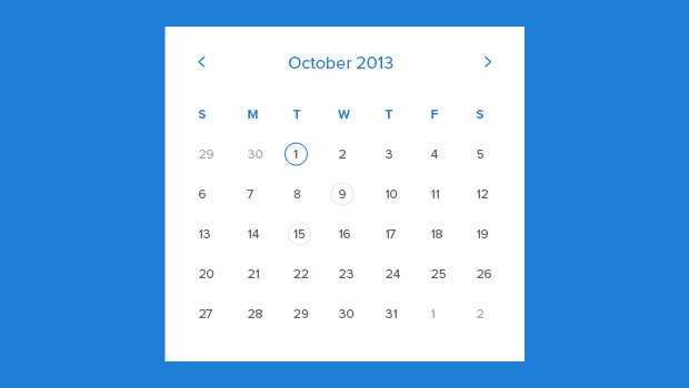 calendar html template free download