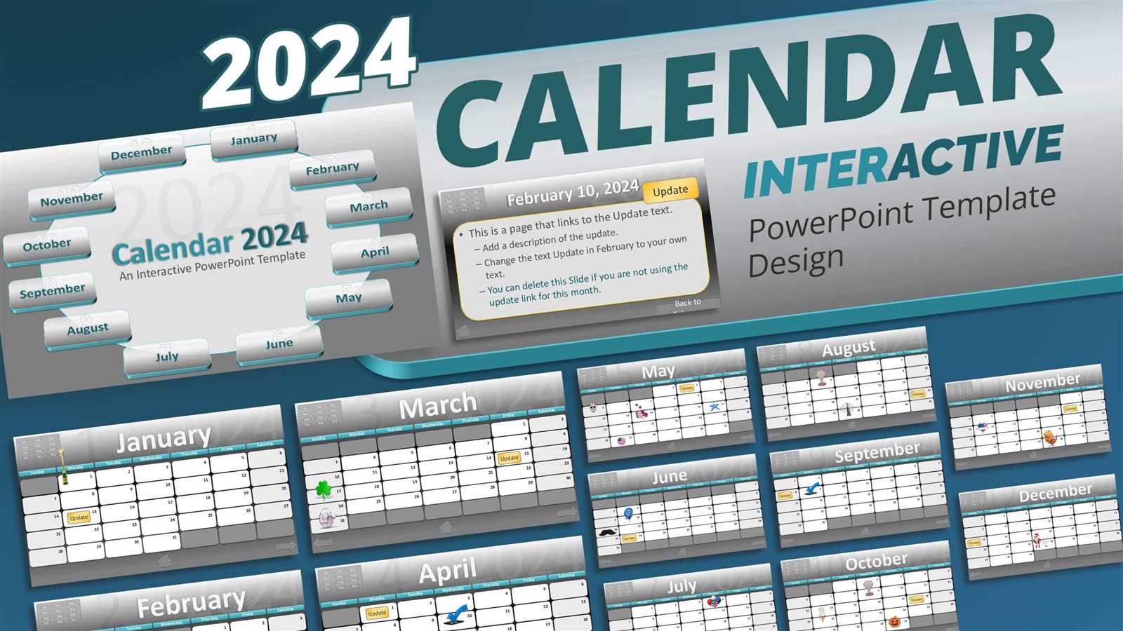 calendar in ppt template