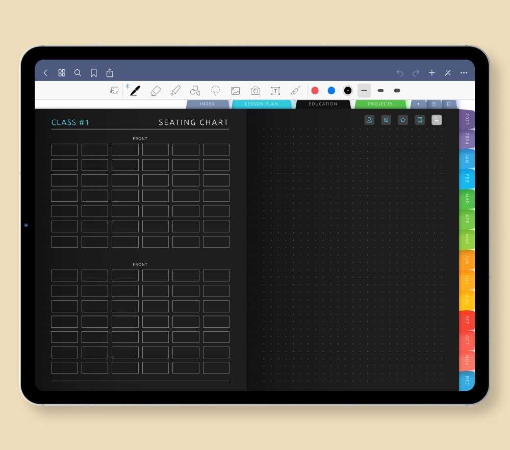 calendar ipad template