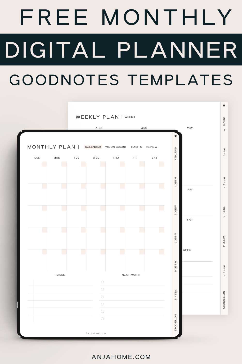 calendar ipad template