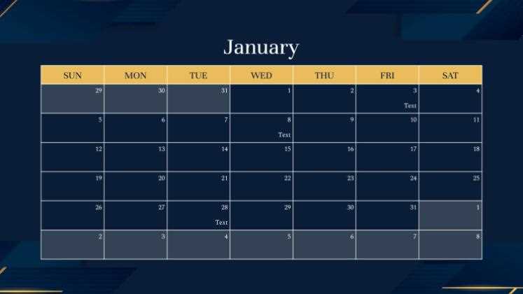 calendar labs 2025 template