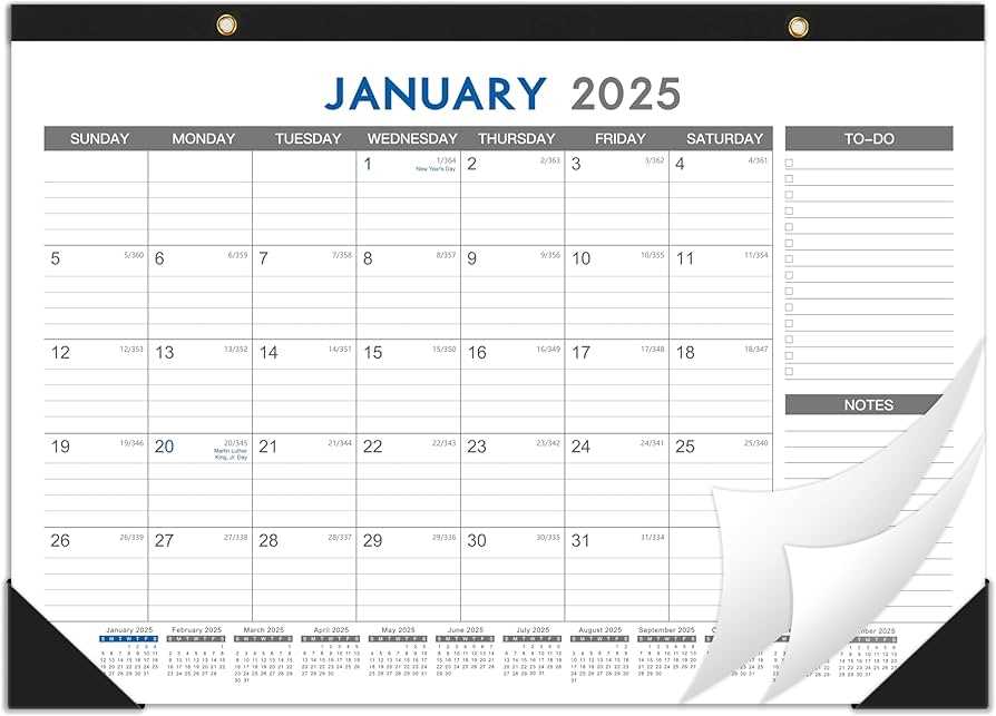 calendar notes template 2025