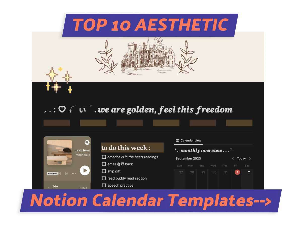 calendar notion template