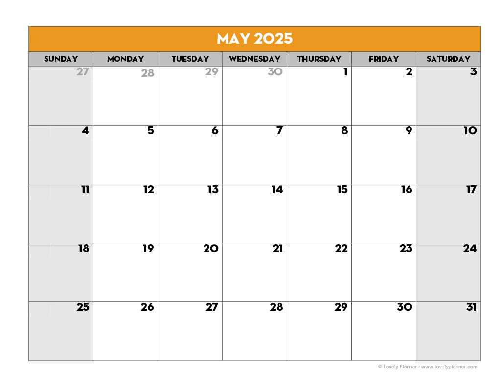 calendar of activities template 2025