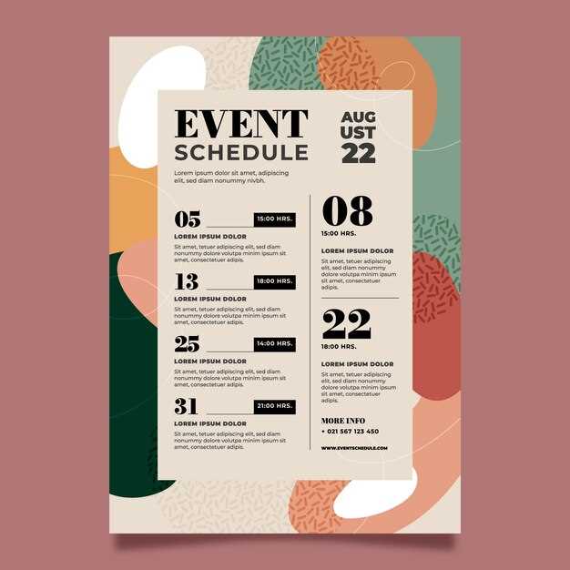 calendar of events flyer template