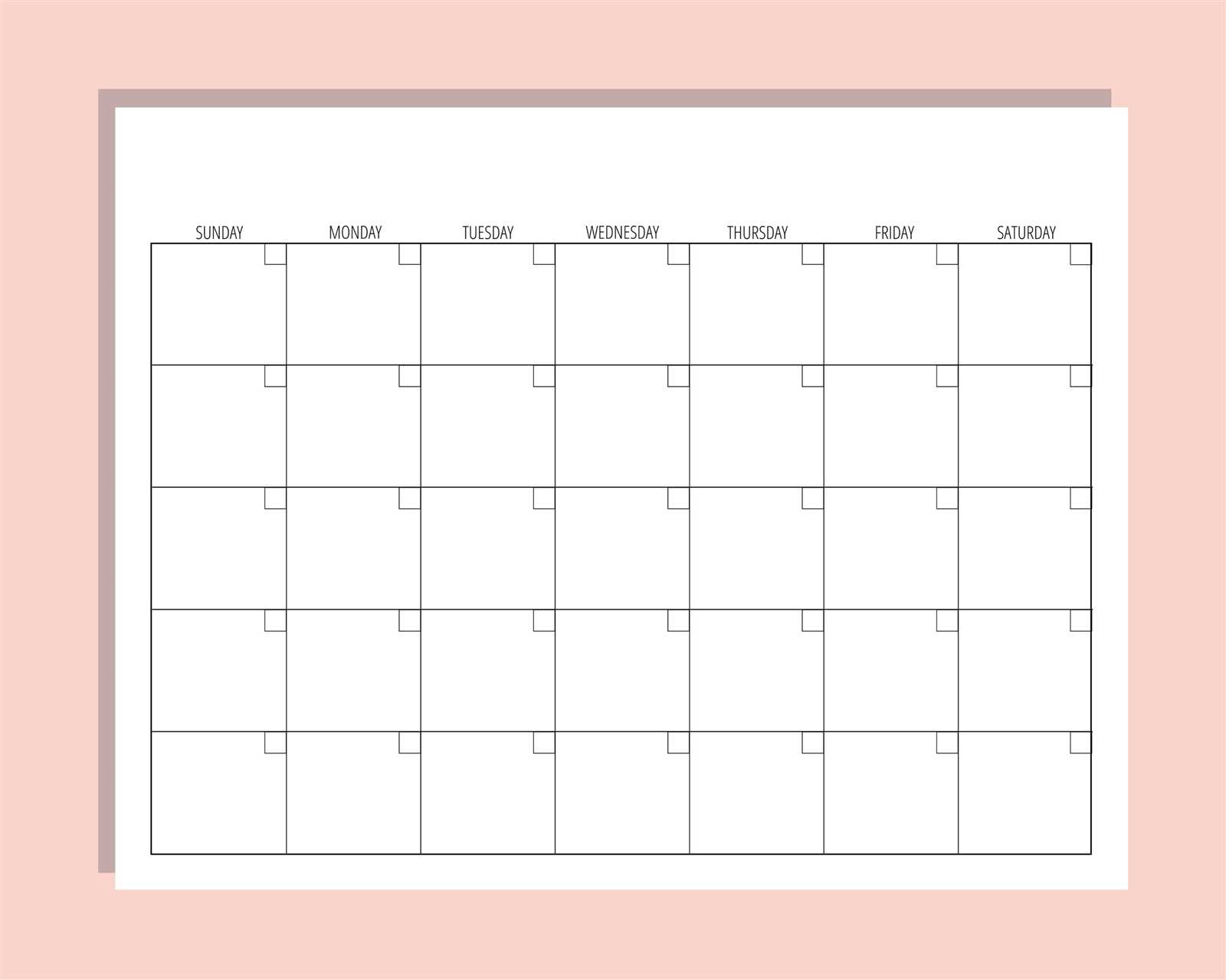 calendar picture template