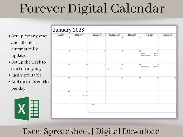 calendar planner template