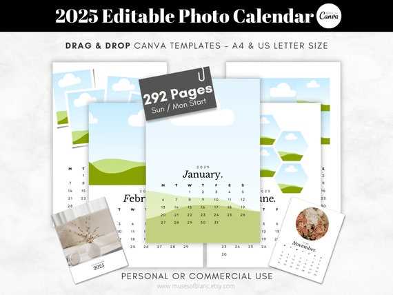 calendar planning template 2025