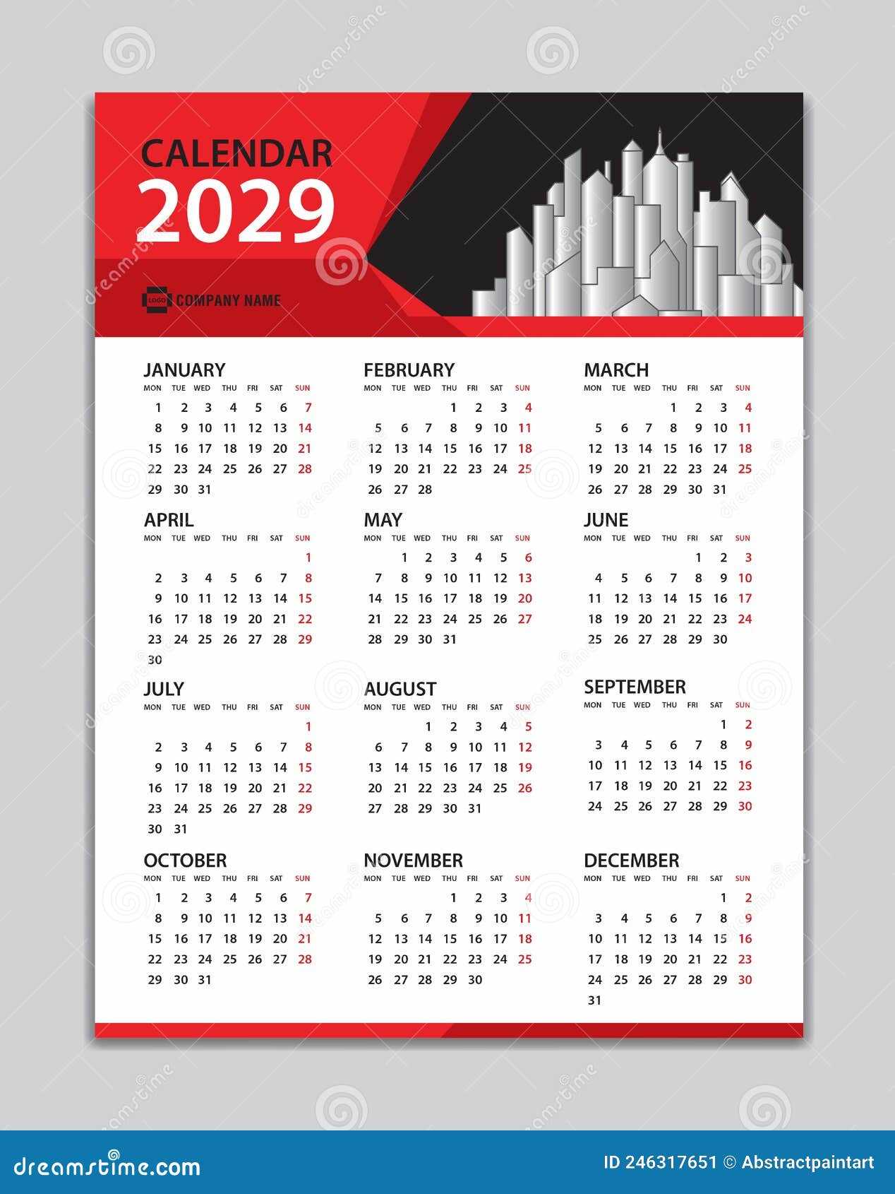 calendar poster template