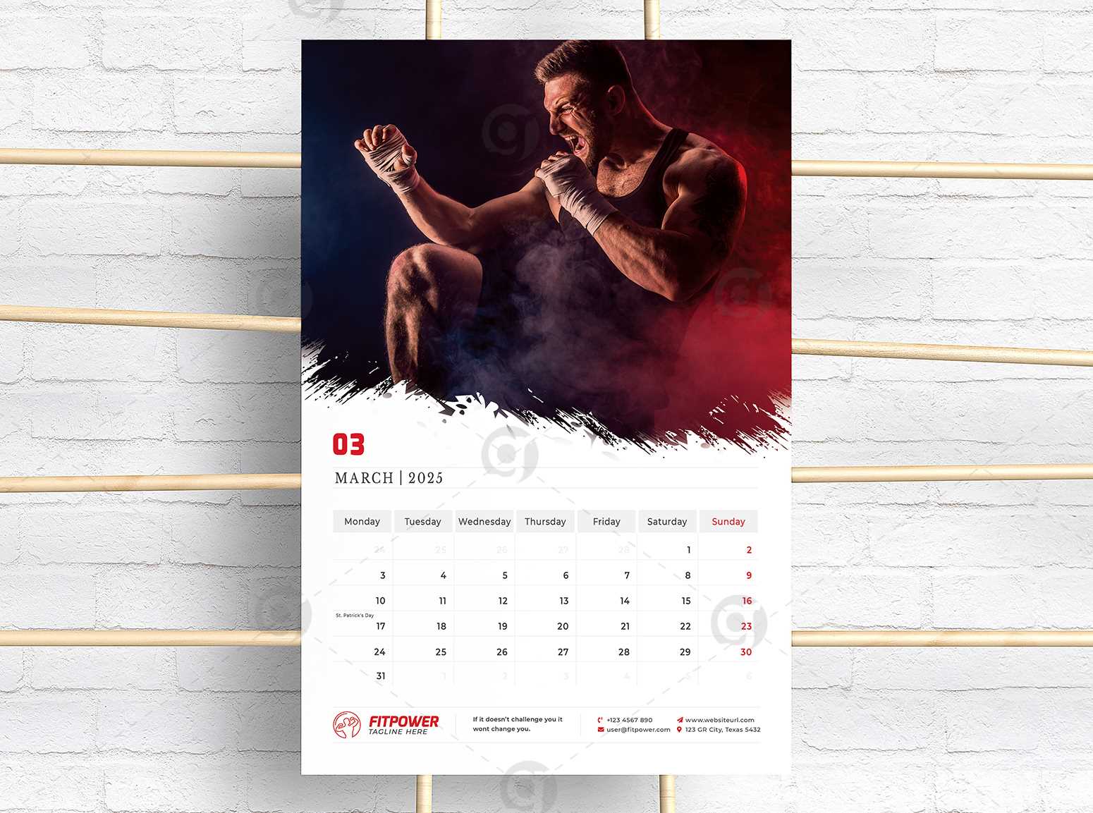 calendar poster template