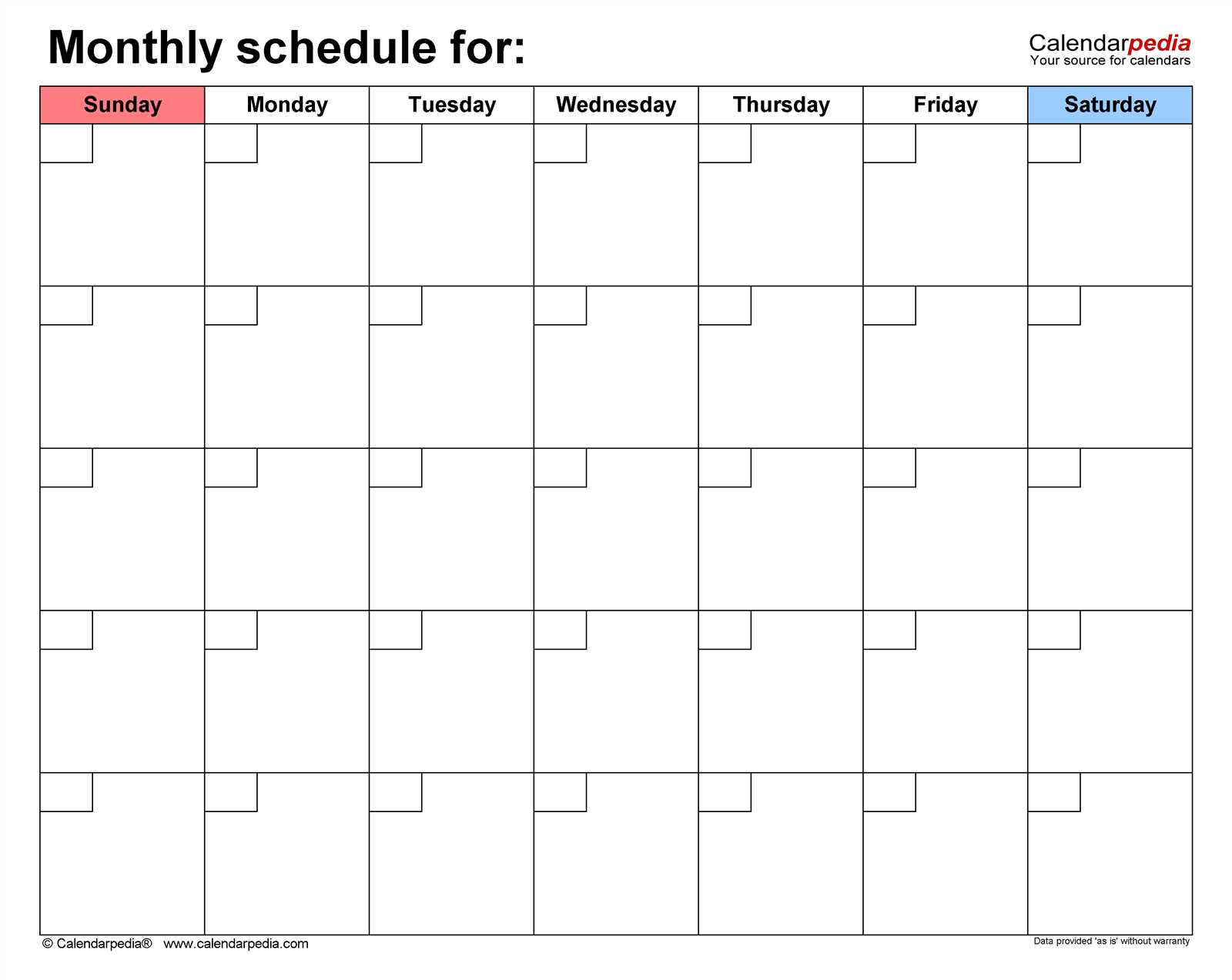 calendar scheduling template