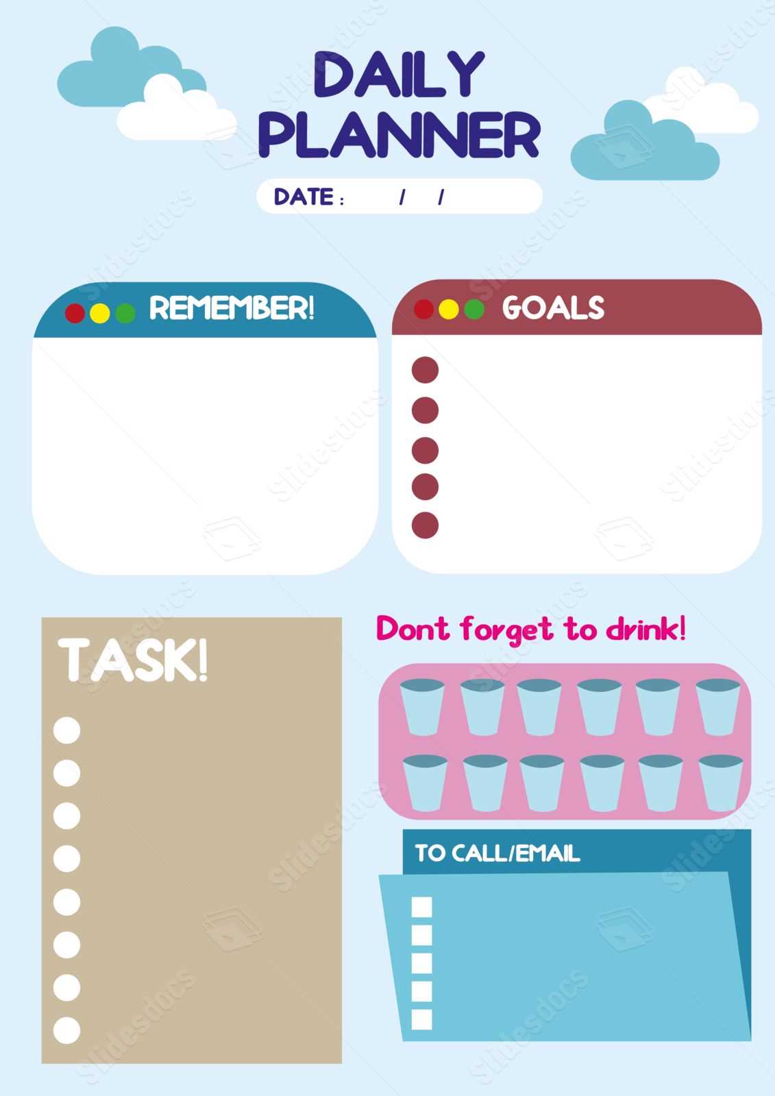 calendar sticker template