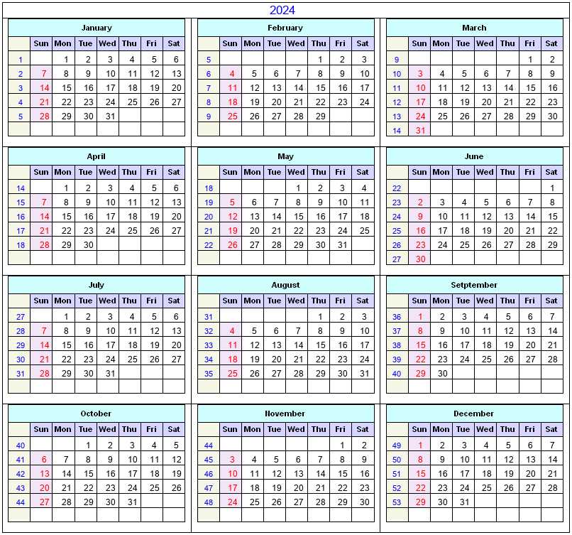 calendar template 2008