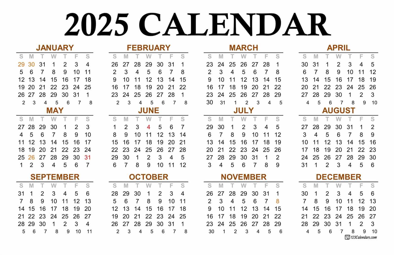 calendar template 2025 18