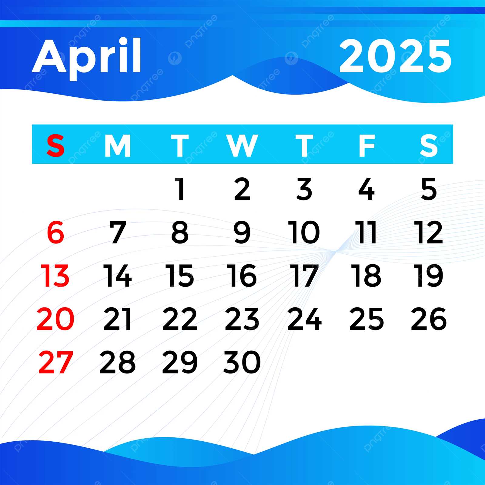 calendar template 2025 april