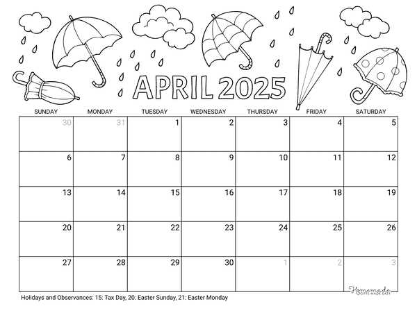 calendar template 2025 download