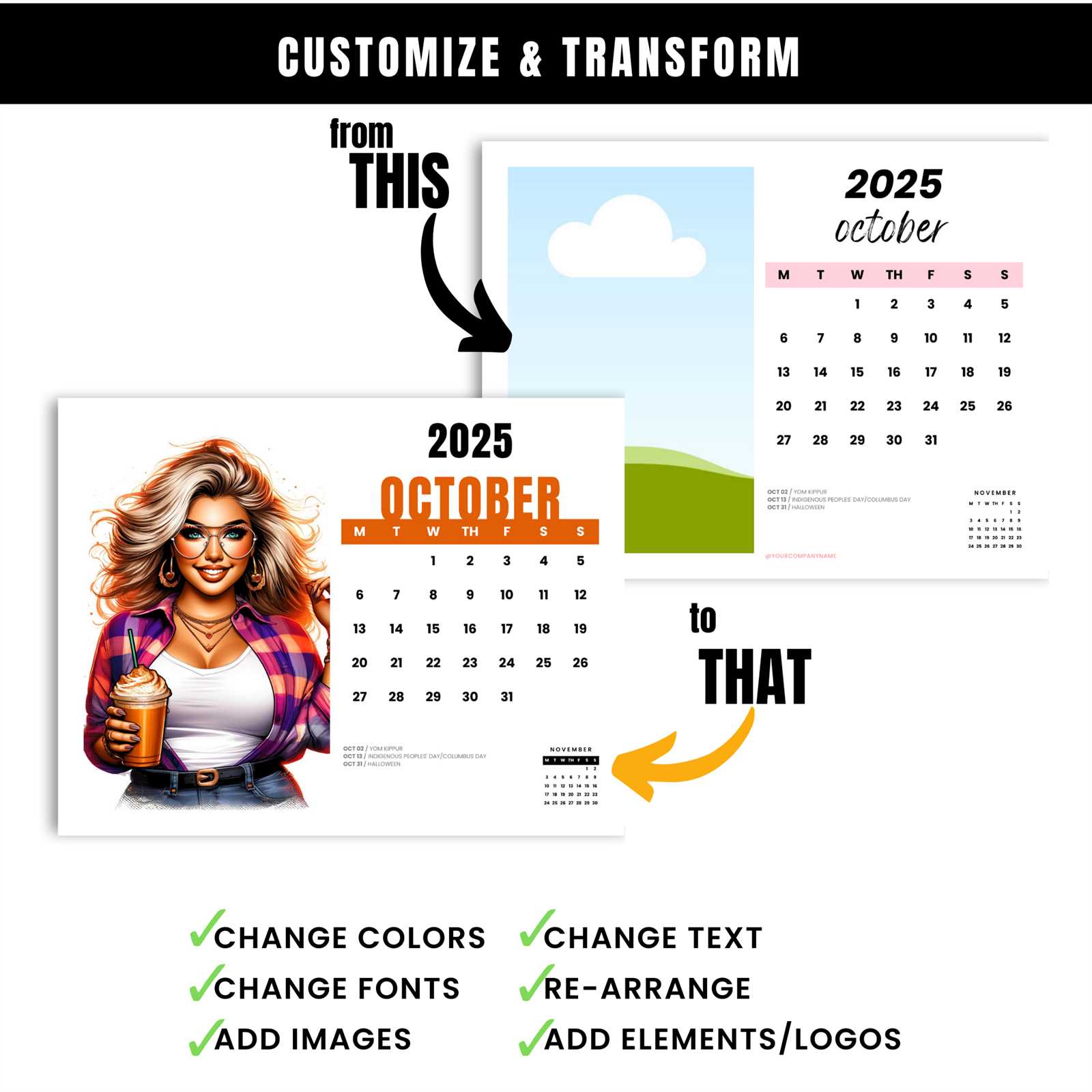 calendar template 2025 october