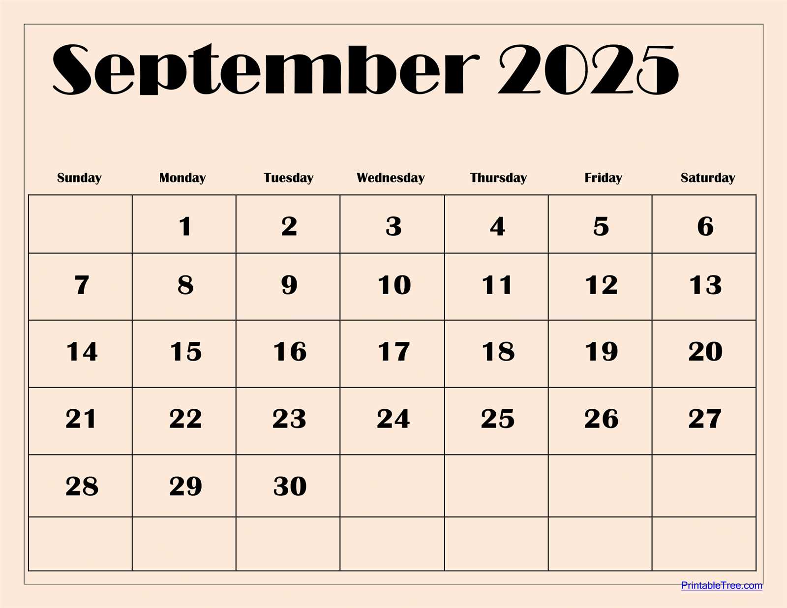 calendar template 2025 september