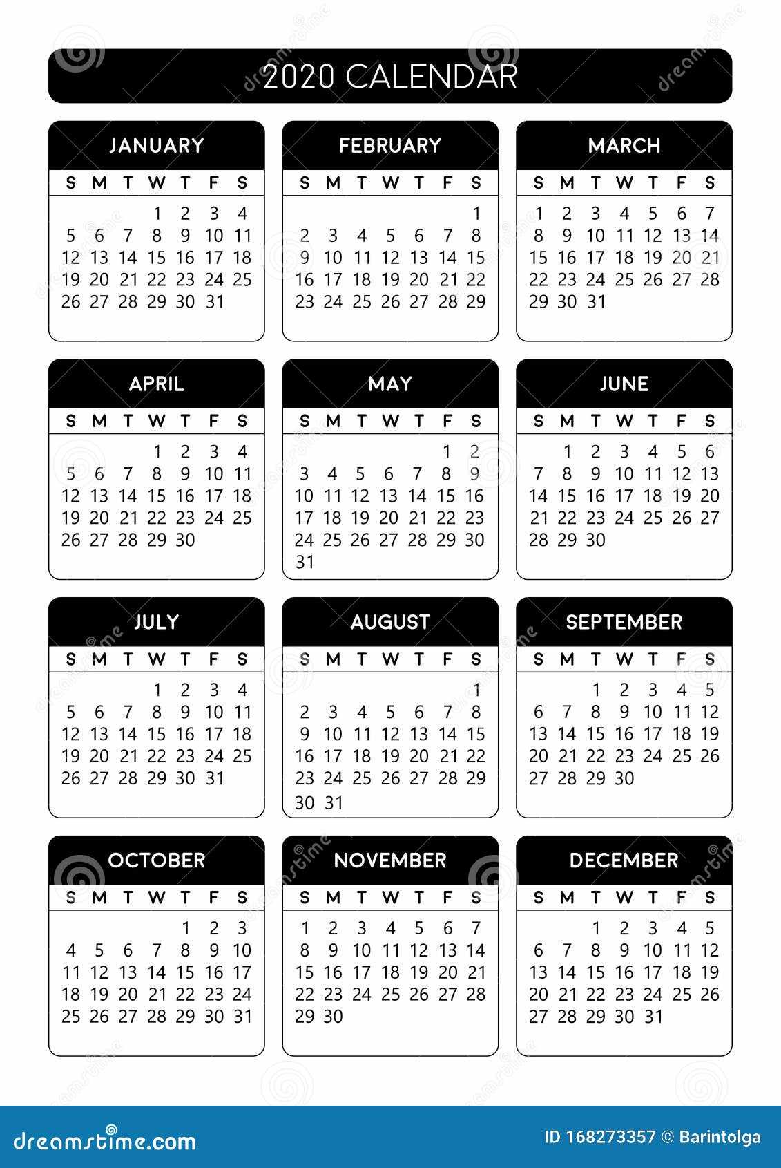 calendar template a4