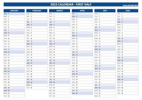 calendar template a4