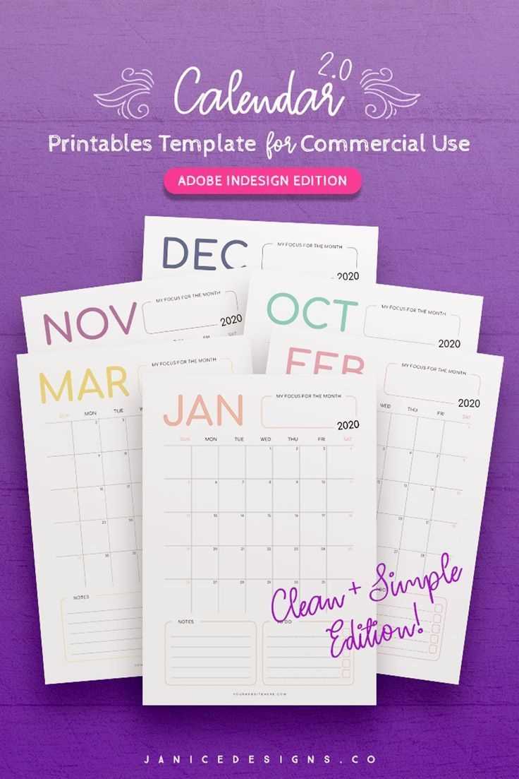 calendar template adobe illustrator