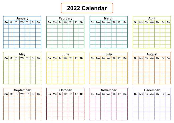 calendar template by month