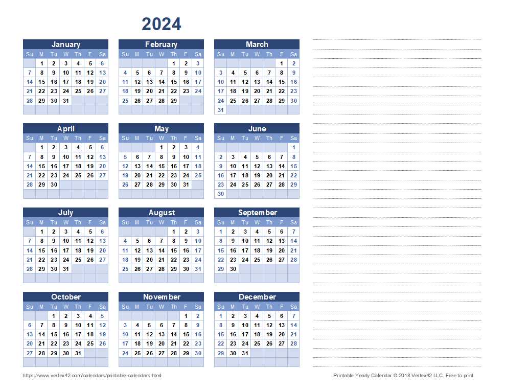 calendar template by vertex42.com 2026