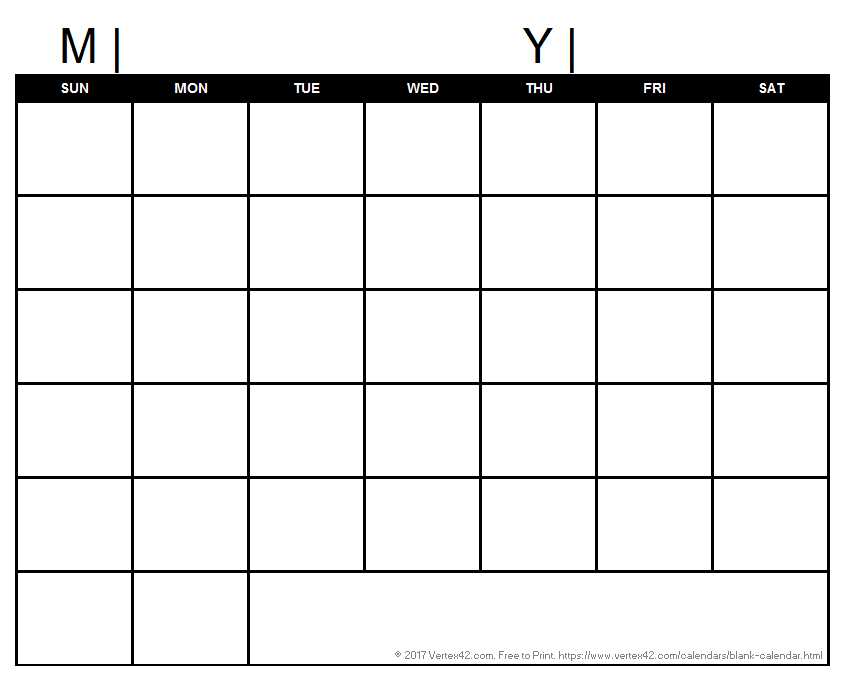 calendar template for numbers