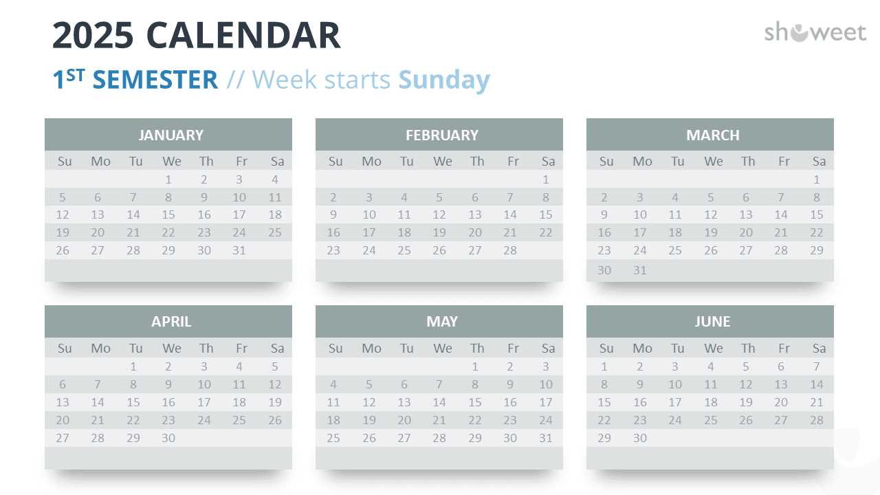 calendar template for powerpoint 2025