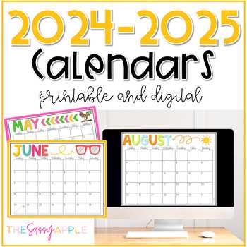 calendar template for teachers