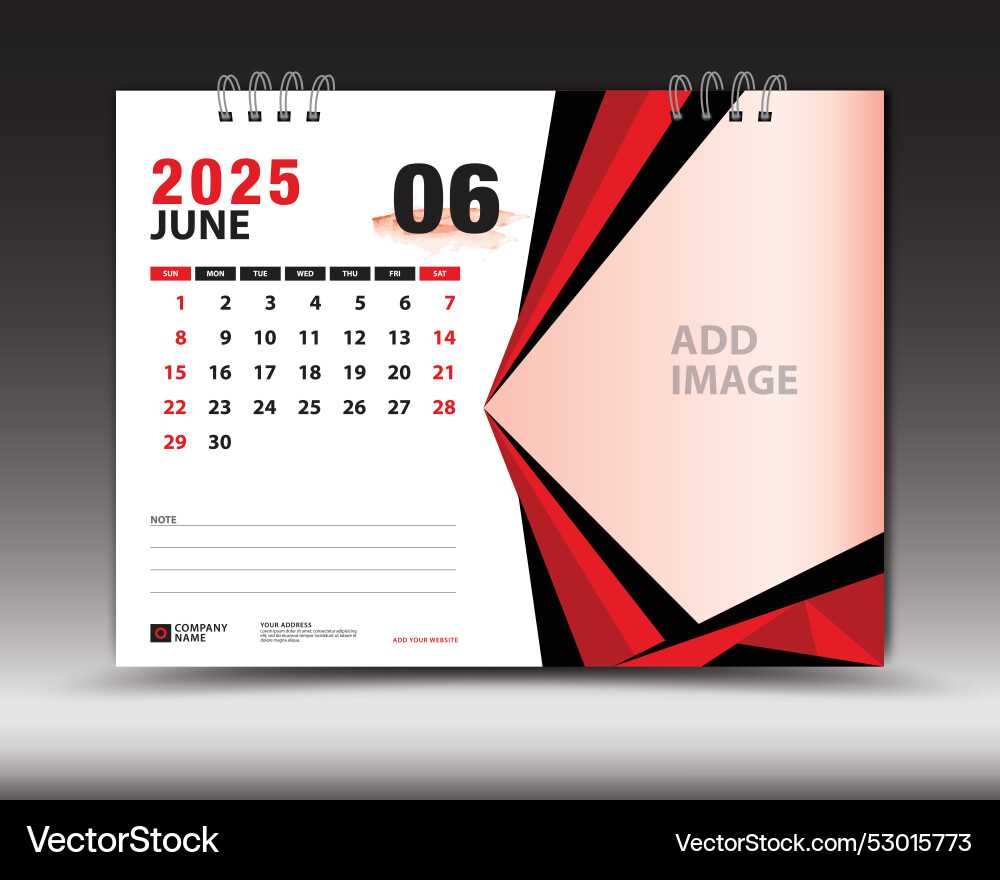 calendar template june 2025