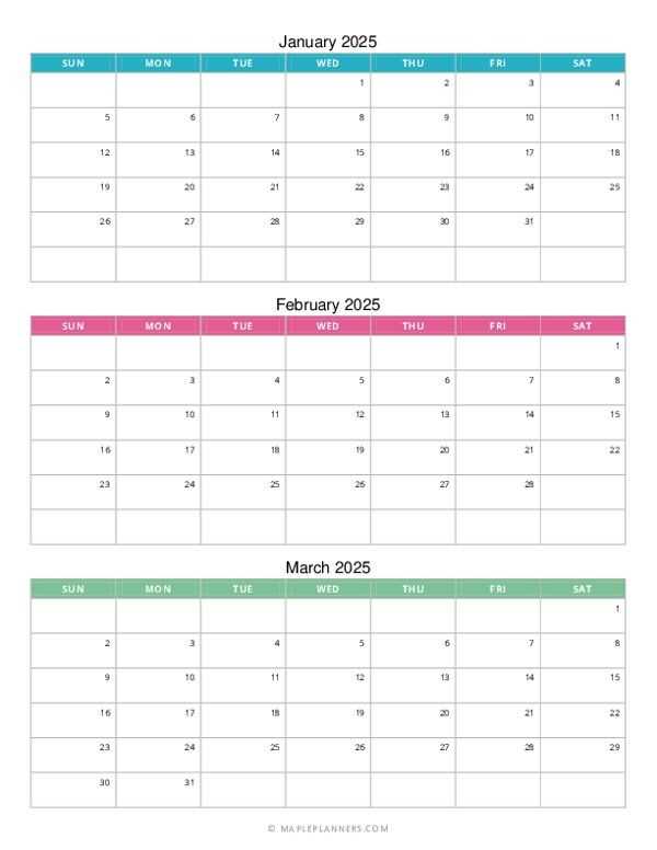 calendar template march 2026 printable