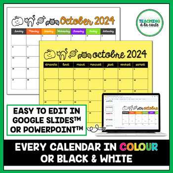calendar template october 2026 editable