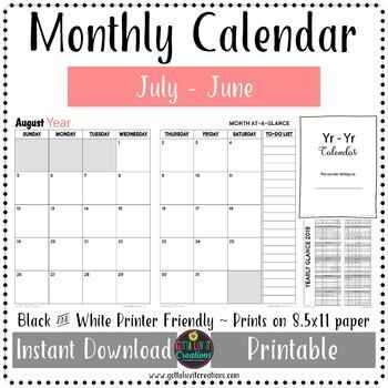 calendar template pinterest