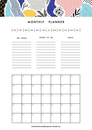 calendar template planner