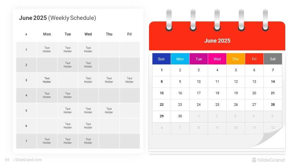 calendar template ppt