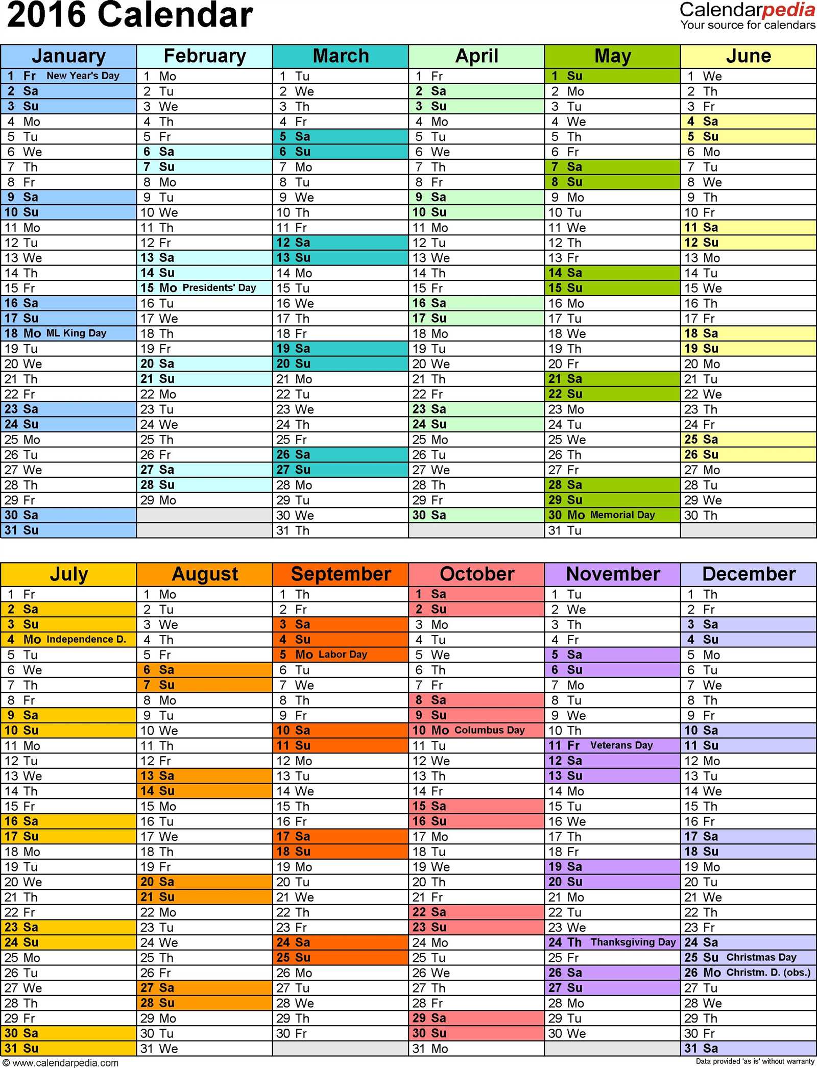 calendar template sheets