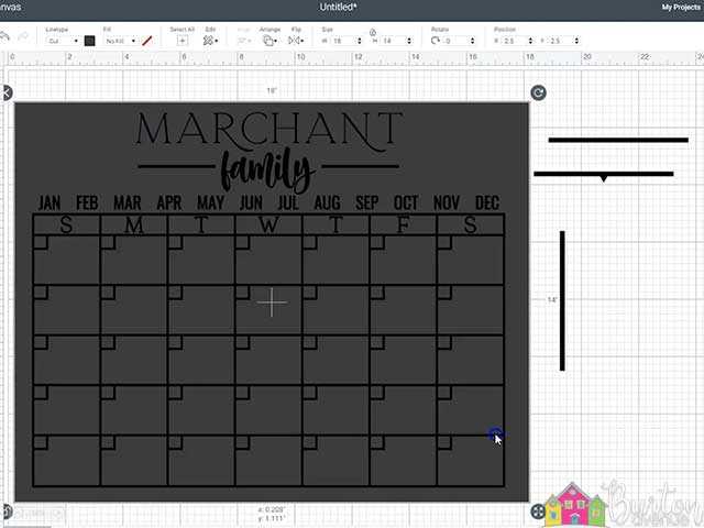 calendar template svg