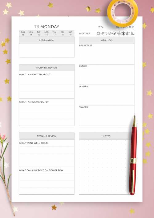 calendar template time and date