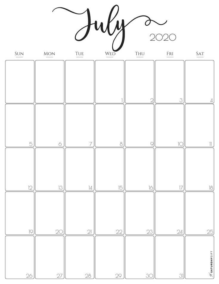 calendar template vertical