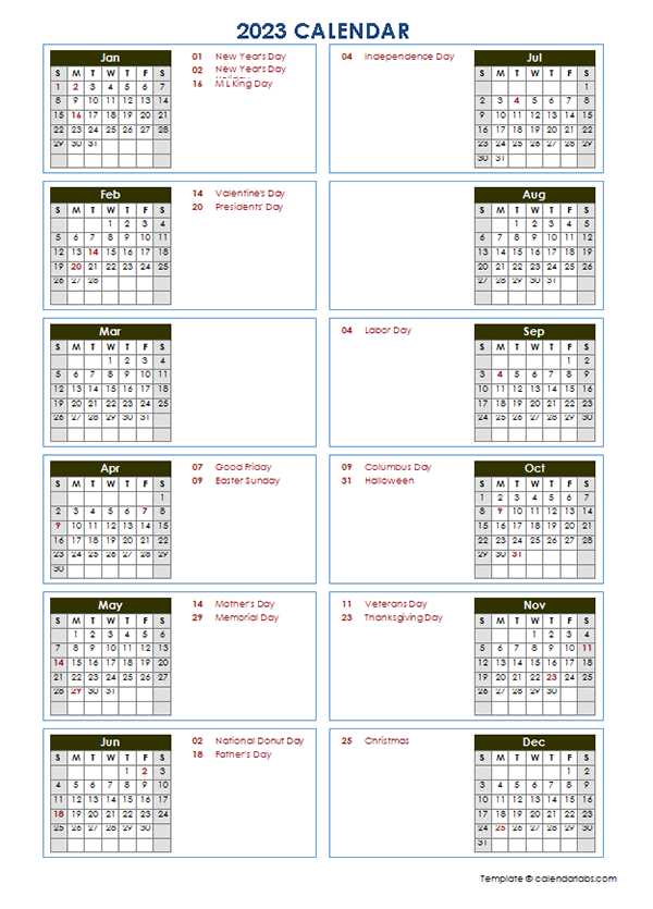 calendar templates calendarlabs.com