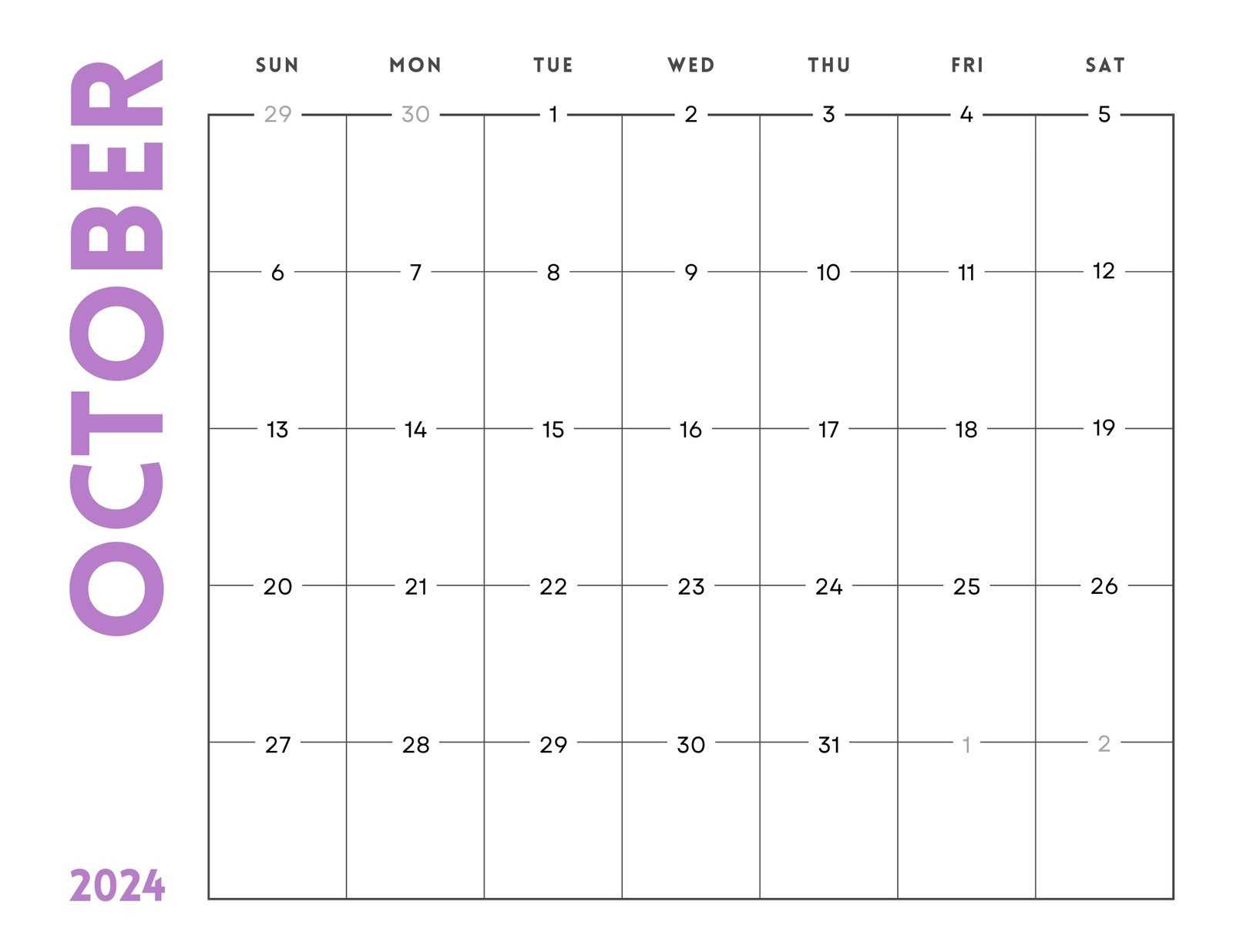 calendar templates free printable