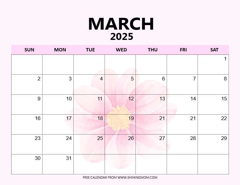 calendar templates march 2026