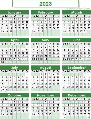 calendar templates vertex42