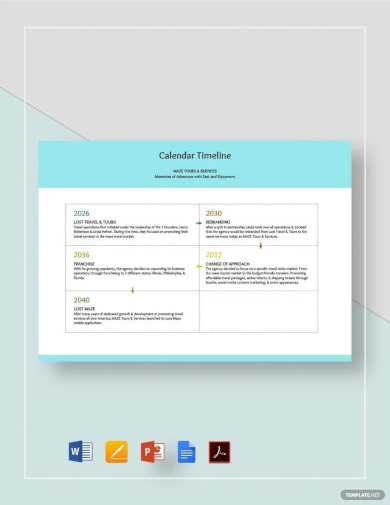 calendar timeline template powerpoint